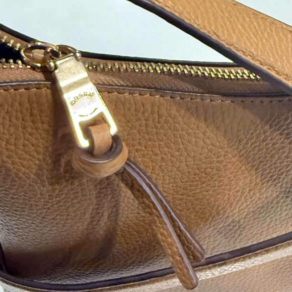 COACH Ellie File Bag- Light Saddle Pebbled Leather- Crossbody Coach Bags - Picture 5 of 10